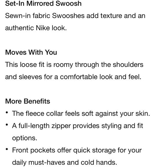 Nike Swoosh Fleece Jacket - Picture 6 of 6